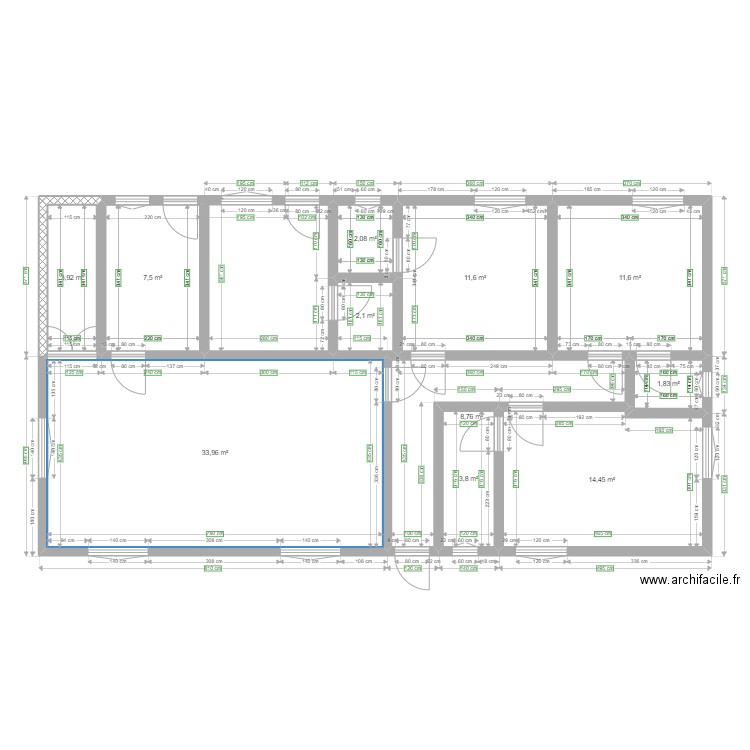 MON PLAN. Plan de 11 pièces et 102 m2
