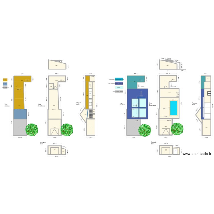 Garage_V3. Plan de 83 pièces et 493 m2