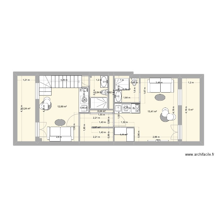 VILLA FIORA FINAL. Plan de 10 pièces et 48 m2