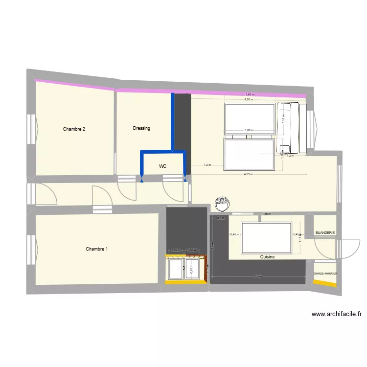 Last Plan VF plafond + velux version verri&egrave;re *2. Plan de 