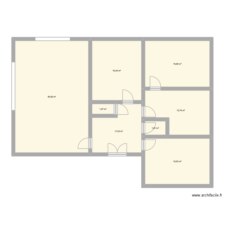 Maison Temploux - RDC. Plan de 8 pièces et 123 m2