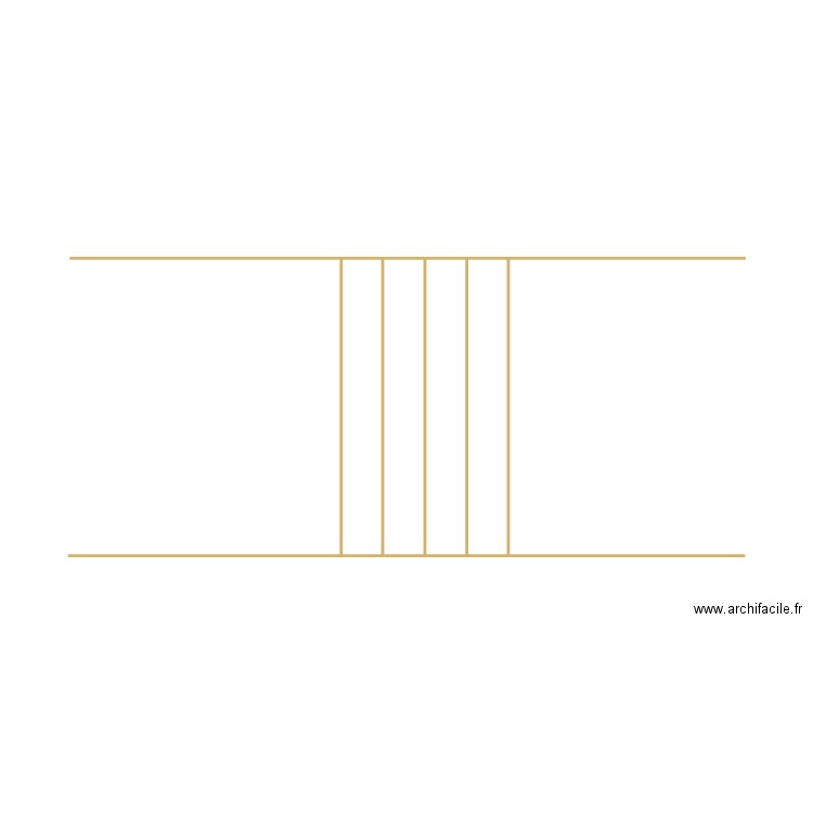 facade MEZZANINE  flandre. Plan de 0 pièce et 0 m2