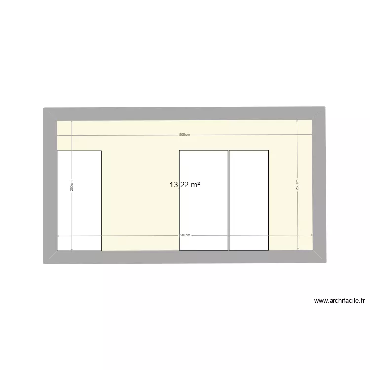 74 Bordes fa&ccedil;ade interieure. Plan de 