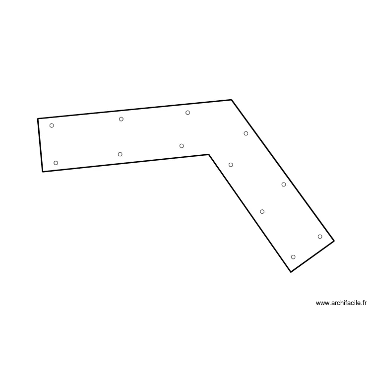 Fixation acier. Plan de 