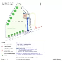 Plan de masse projeté