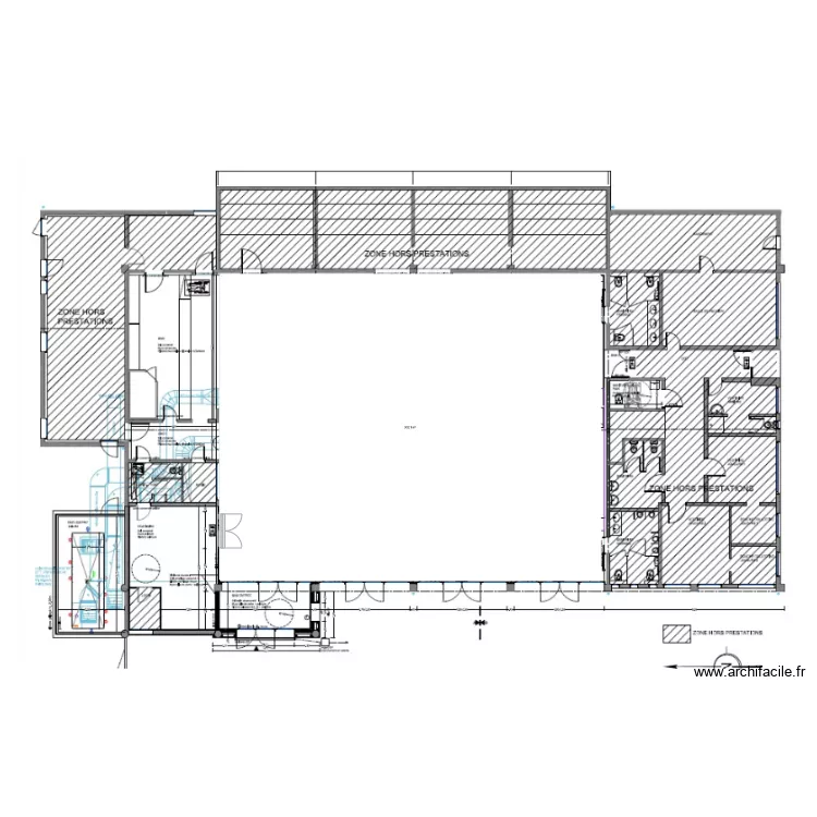 salle poly. Plan de 