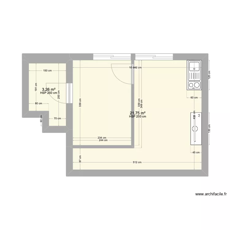124 cours de l'yser. Plan de 
