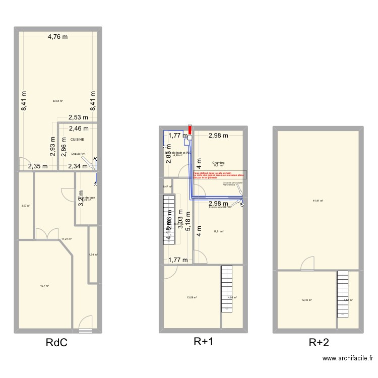 MANSSOUR plan vmc. Plan de 16 pièces et 197 m2