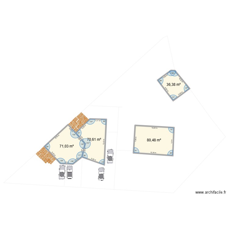 maison double brens 07/2025 1. Plan de 4 pièces et 259 m2