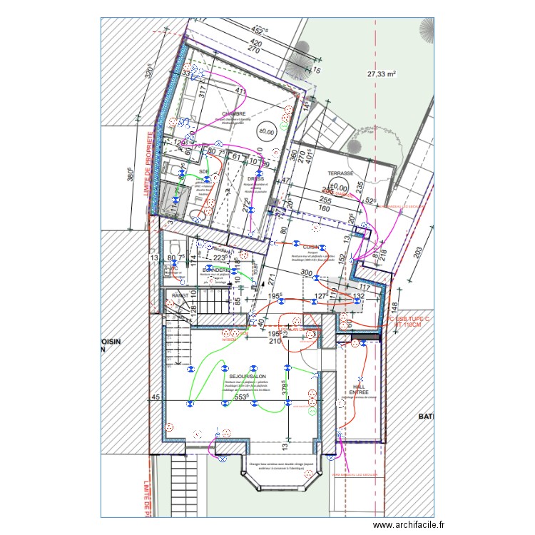 Beaumanoir rdc. Plan de 0 pièce et 0 m2