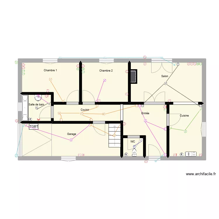 DAUHER Pierre RDC. Plan de 