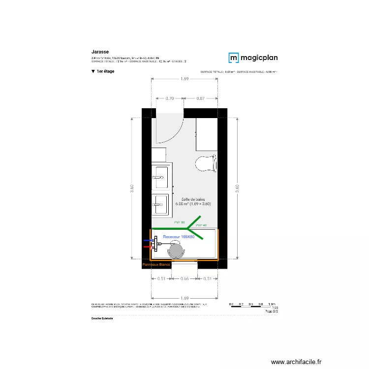Plan Projet  Jarasse. Plan de 