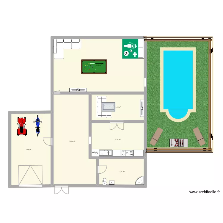 noahs house. Plan de 6  et 161 m²