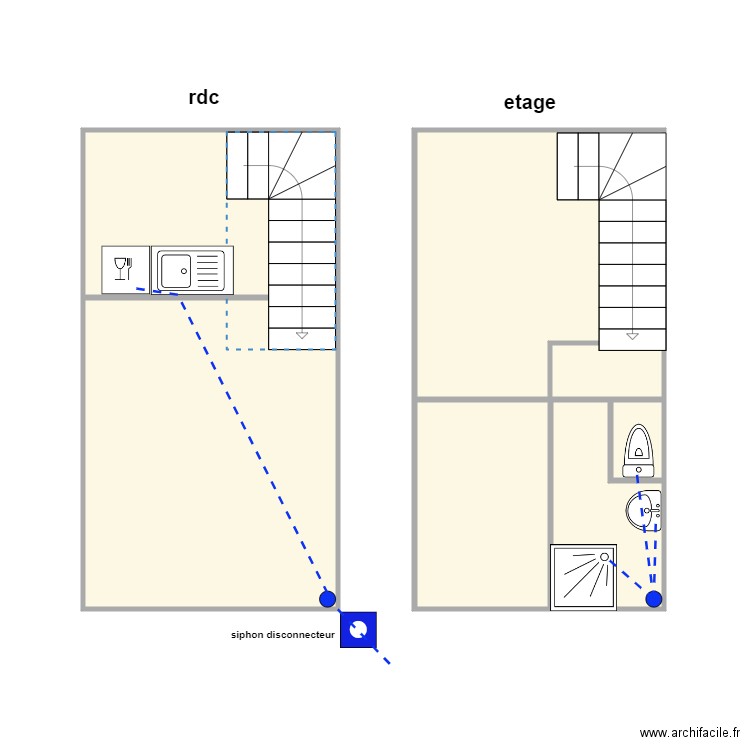 delpeux ass. Plan de 6 pièces et 33 m2