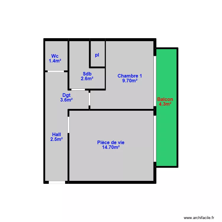 Brandao sjm. Plan de 7  et 11 m²
