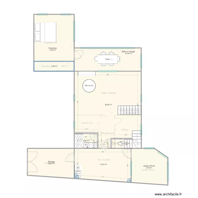KIM - Plan g&eacute;n&eacute;ral 1 - rdc. Plan de 