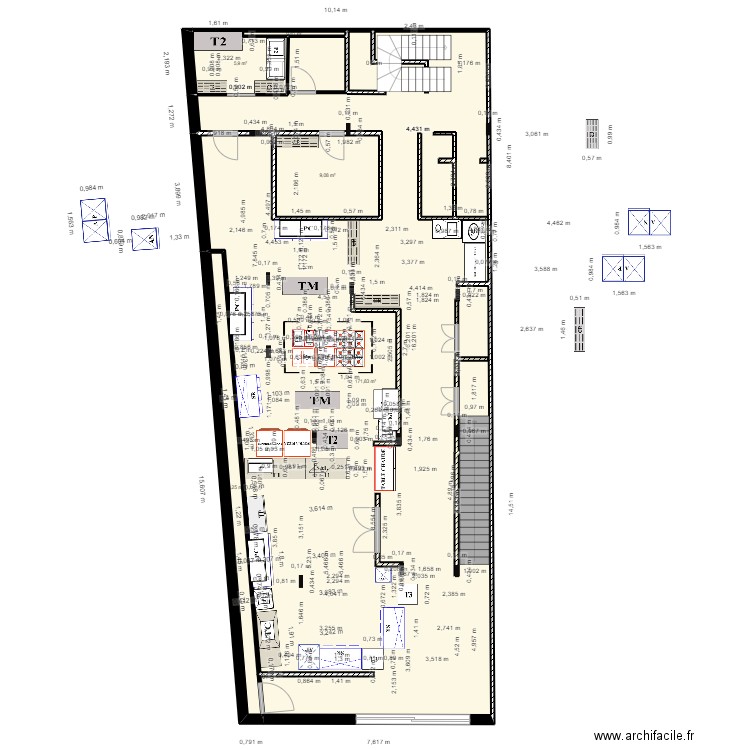 PLAN RESTAURANT MARRAKECH. Plan de 5 pièces et 193 m2