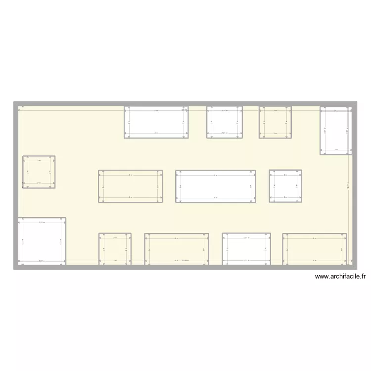 Terra Cotta Salle. Plan de 