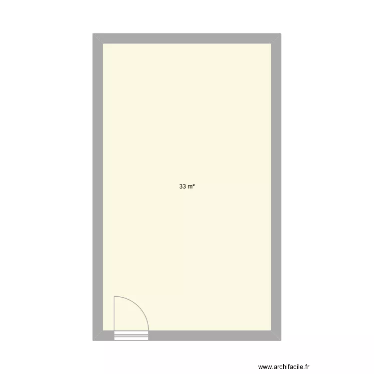 PLONGE SALLE. Plan de 1 et 33 m² PLONGE SALLE. Plan de 1 et 33 m²