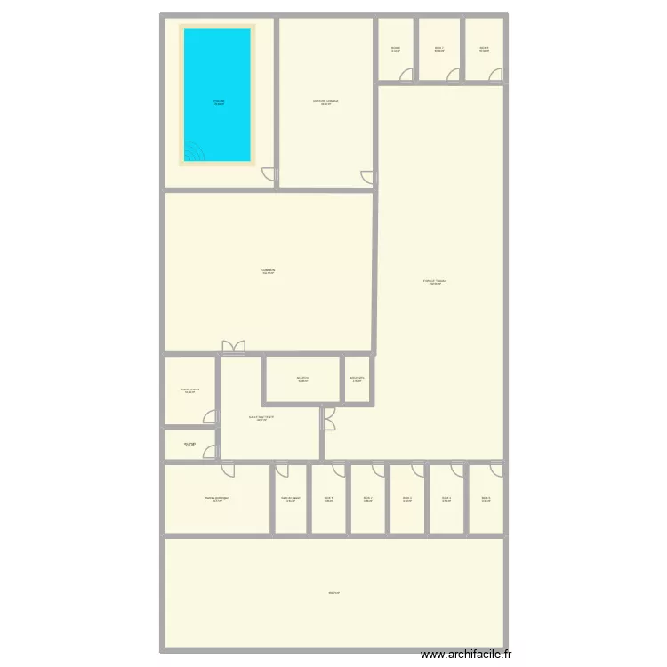 test nouveau. Plan de 20  et 815 m²
