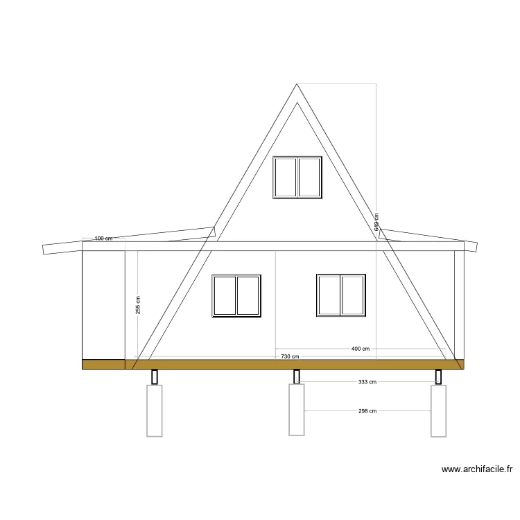 plan coupe facade Est. Plan de plan coupe facade Est. Plan de