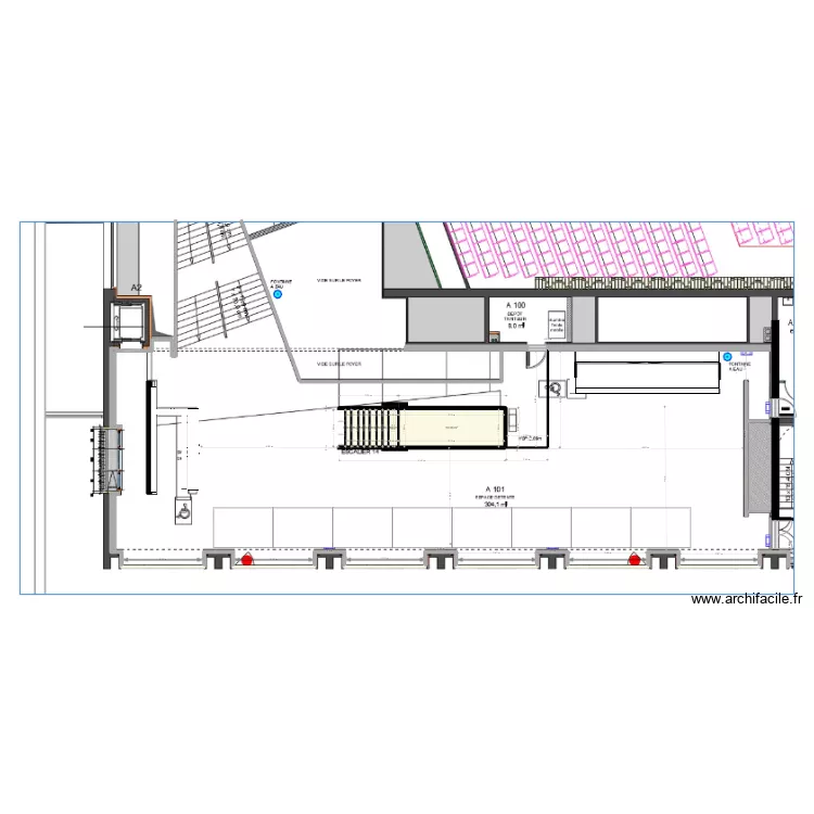 Espace Détente vide stands. Plan de Espace Détente vide stands. Plan de