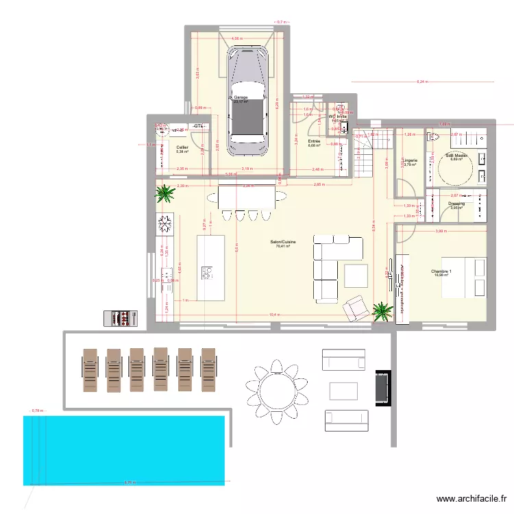 APS 4 Bis. Plan de 10  et 203 m²