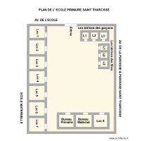 PLAN DE L' ECOLE PRIMAIRE SAINT THARCISSE