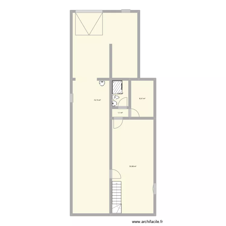 miellerie derniere version. Plan de 5  et 114 m²
