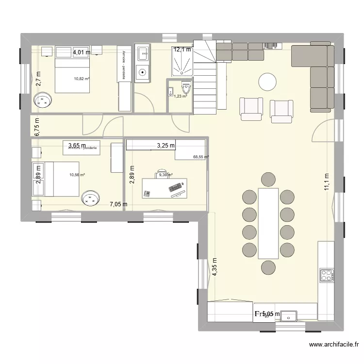 Maison la Carrière, 2. Plan de 5 et 136 m² Maison la Carrière, 2. Plan de 5 et 136 m²