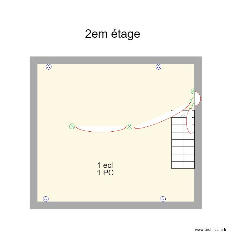 Lucie et Adrien 2eme. Plan de 1 pièce et 27 m2