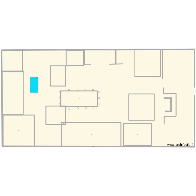 domus romaine Gab 5B. Plan de 15 pièces et 2684 m2