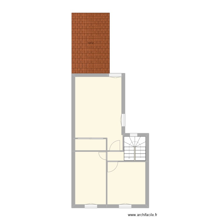 CARRE (Châtellerault). Plan de 13 pièces et 113 m2