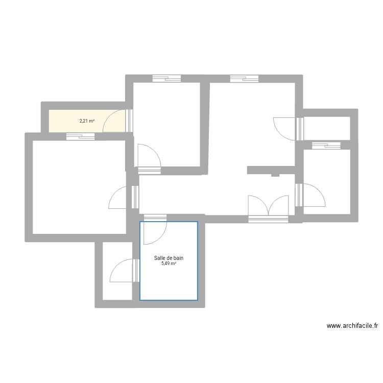 Plan d'appartement. Plan de 0 pièce et 0 m2
