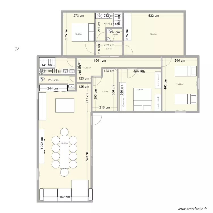 La Couarde V2. Plan de 