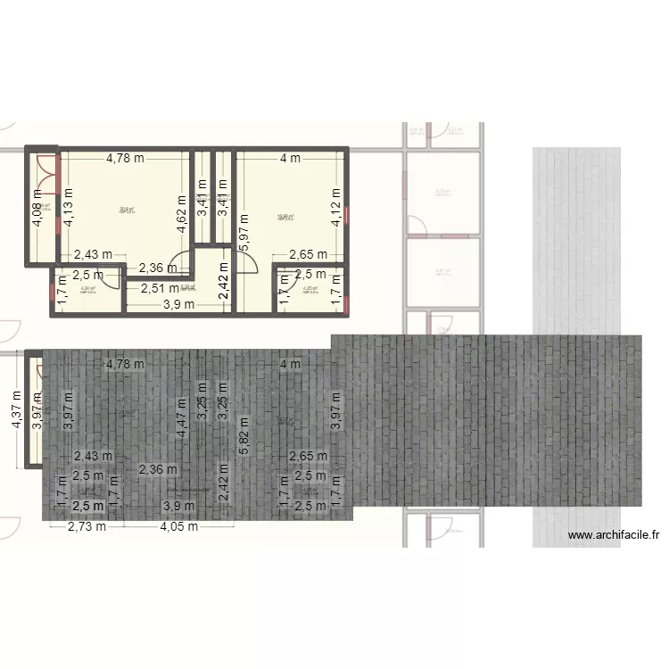 mini cité 3. Plan de 53 et 621 m² mini cité 3. Plan de 53 et 621 m²