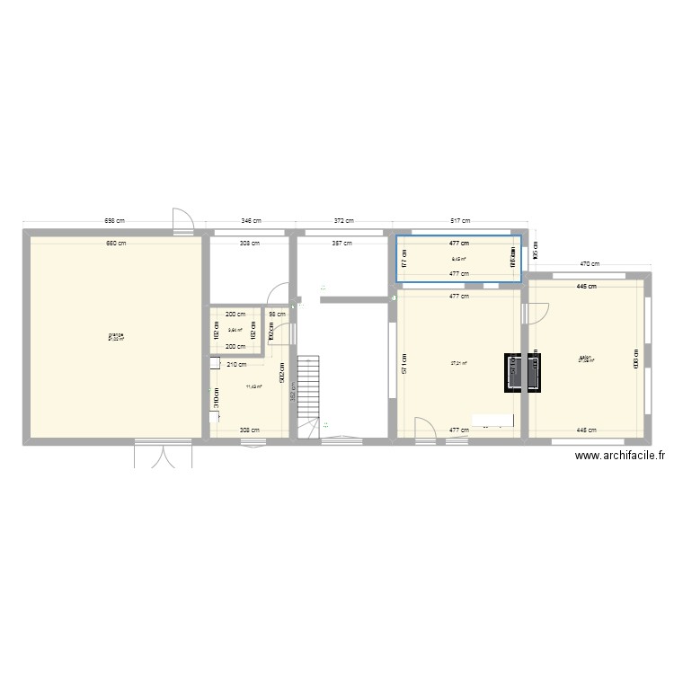 laborde plan pour macon. Plan de 13 pièces et 255 m2