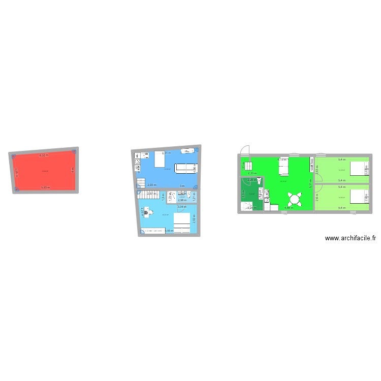 DINAN Final. Plan de 8 pièces et 136 m2