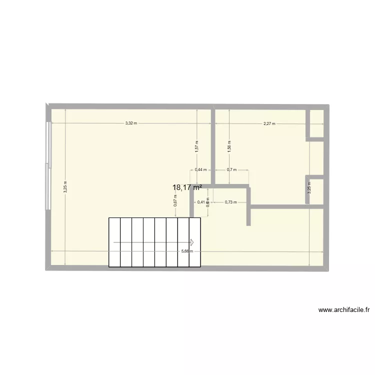Appartement LSO. Plan de 1 et 18 m² Appartement LSO. Plan de 1 et 18 m²