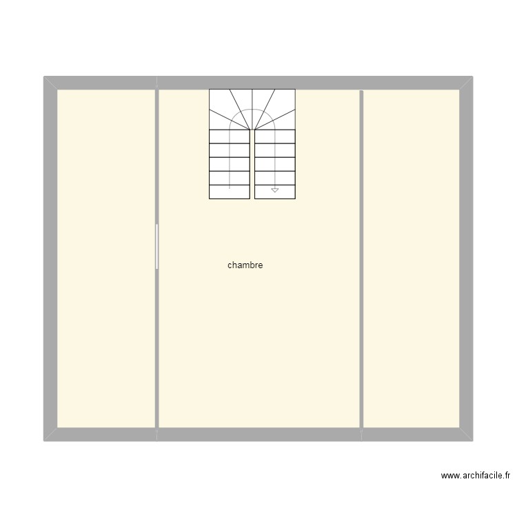 combles baffet concarneau. Plan de 2 pièces et 53 m2