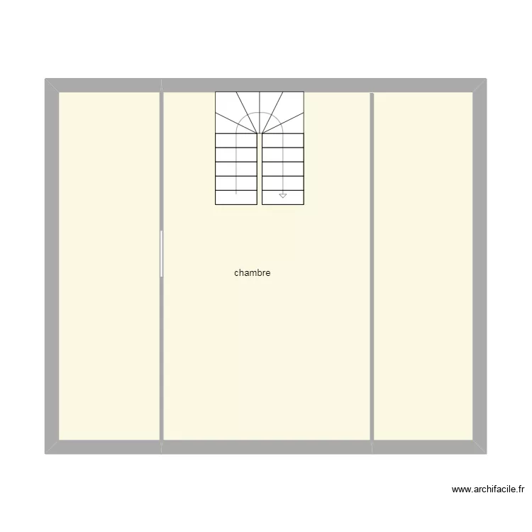combles baffet concarneau. Plan de 2 pièces et 53 m²