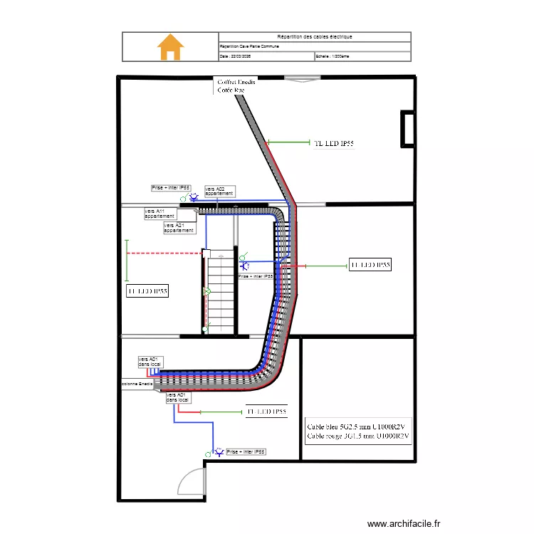 Cave. Plan de 