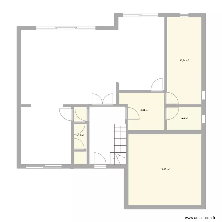 Maison RDC v2. Plan de 5 Pièces et 51 m² Maison RDC v2. Plan de 5 Pièces et 51 m²