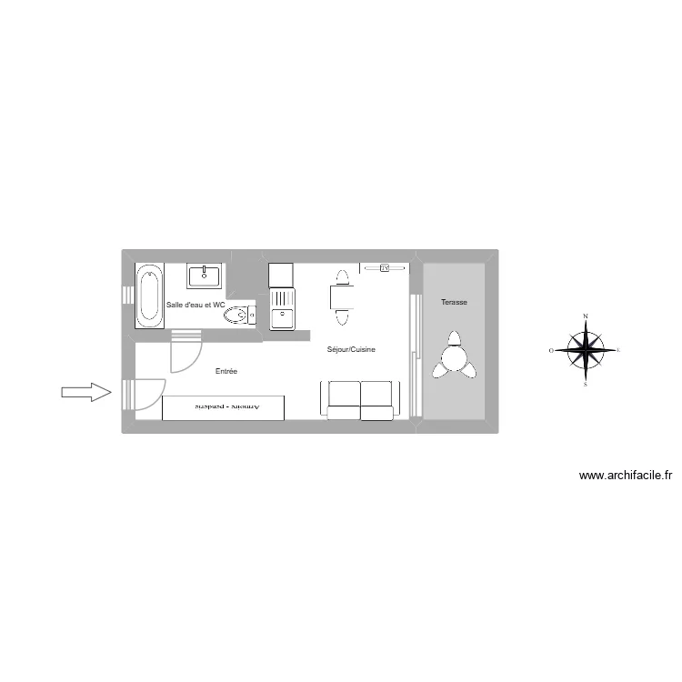 52153. Plan de 4 et 13 m² 52153. Plan de 4 et 13 m²