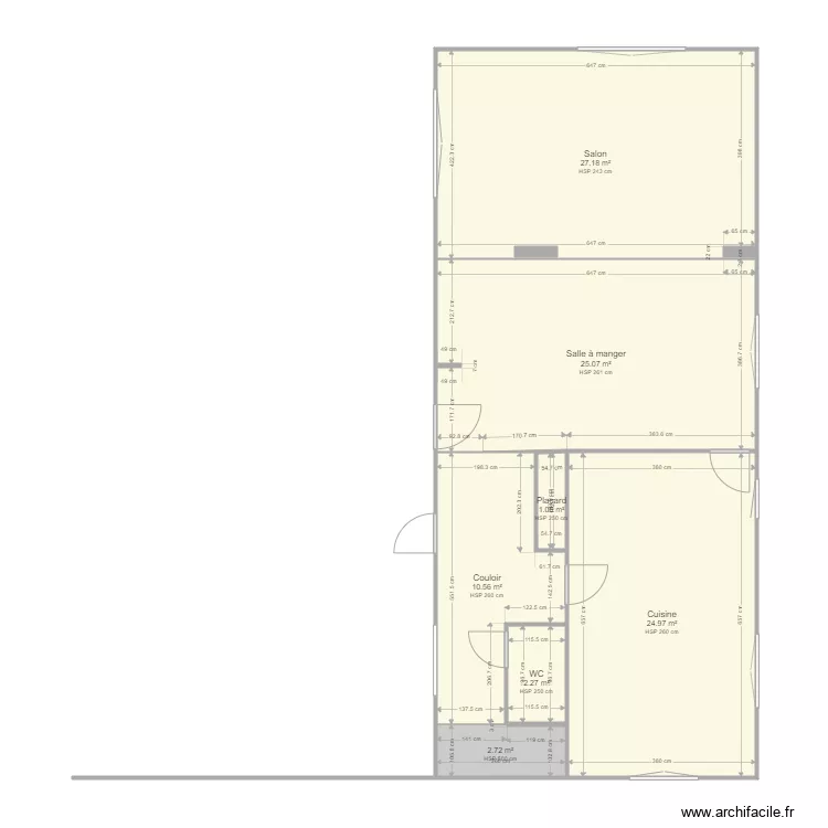 MOREAU SEJOUR. Plan de 7  et 94 m²
