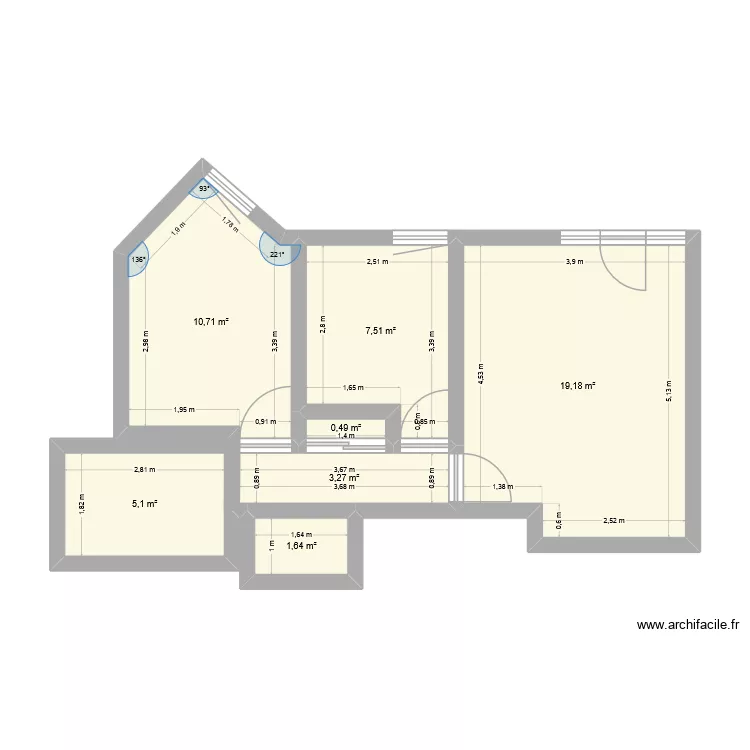 Maison Donoé. Plan de 7 et 46 m² Maison Donoé. Plan de 7 et 46 m²