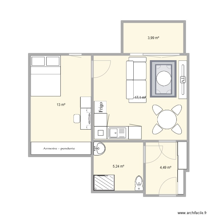 appart. Plan de 0 pièce et 0 m2