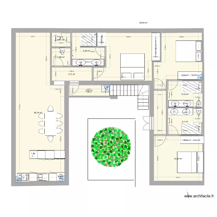 WC Pouilles bis 2. Plan de 