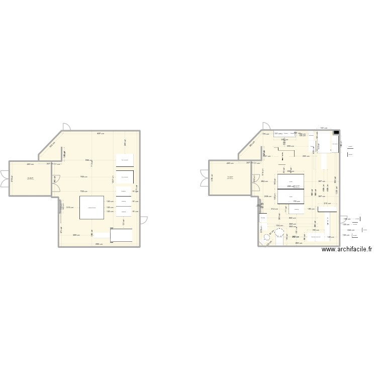 U ROCHE . Plan de 7 pièces et 275 m2