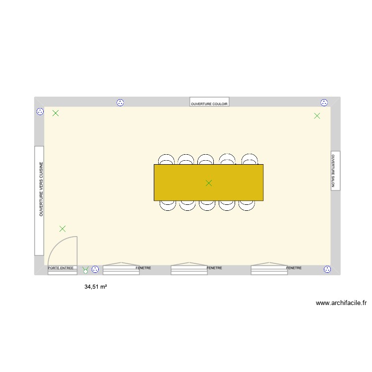 SALLE A MANGER. Plan de 0 pièce et 0 m2